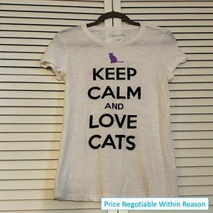 COPY - 😻HP😻 Aero NWOT Keep Calm and Love Cats T-Shirt